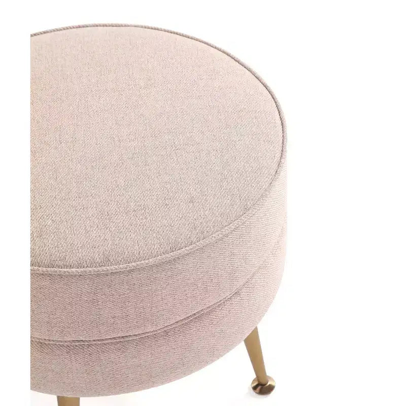 Pouf rembourré en mélange de polyester tissé Bailey Manhattan Comfort