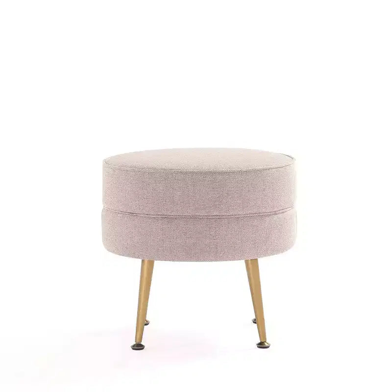 Pouf rembourré en mélange de polyester tissé Bailey Manhattan Comfort