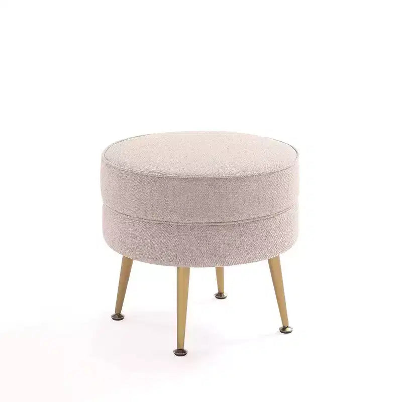 Pouf rembourré en mélange de polyester tissé Bailey Manhattan Comfort
