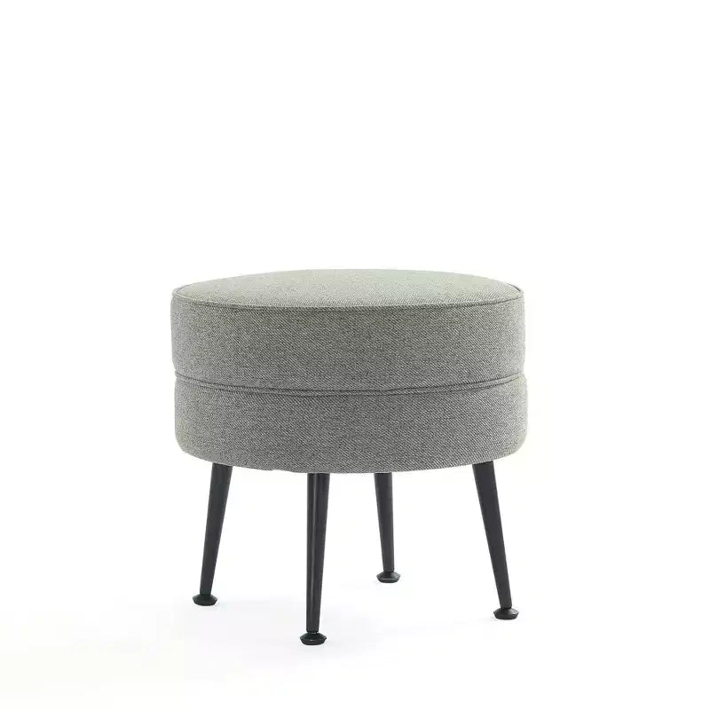 Pouf rembourré en mélange de polyester tissé Bailey Manhattan Comfort