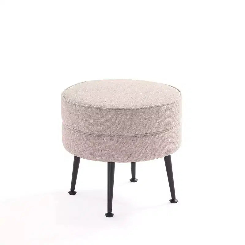 Pouf rembourré en mélange de polyester tissé Bailey Manhattan Comfort