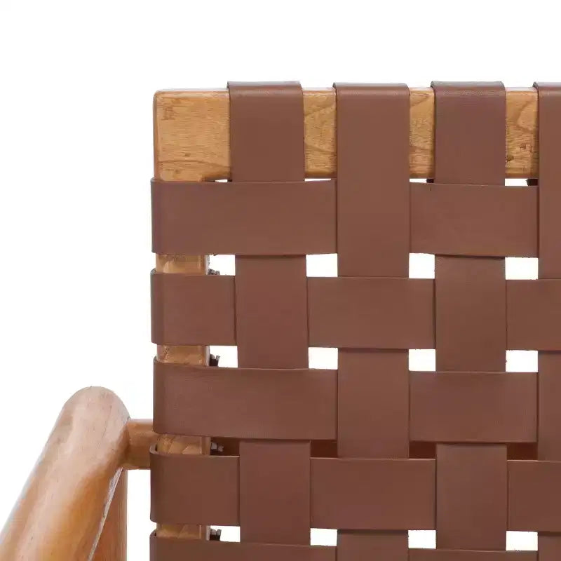 Fauteuil en cuir tressé Bellona - ACH1004 - Safavieh