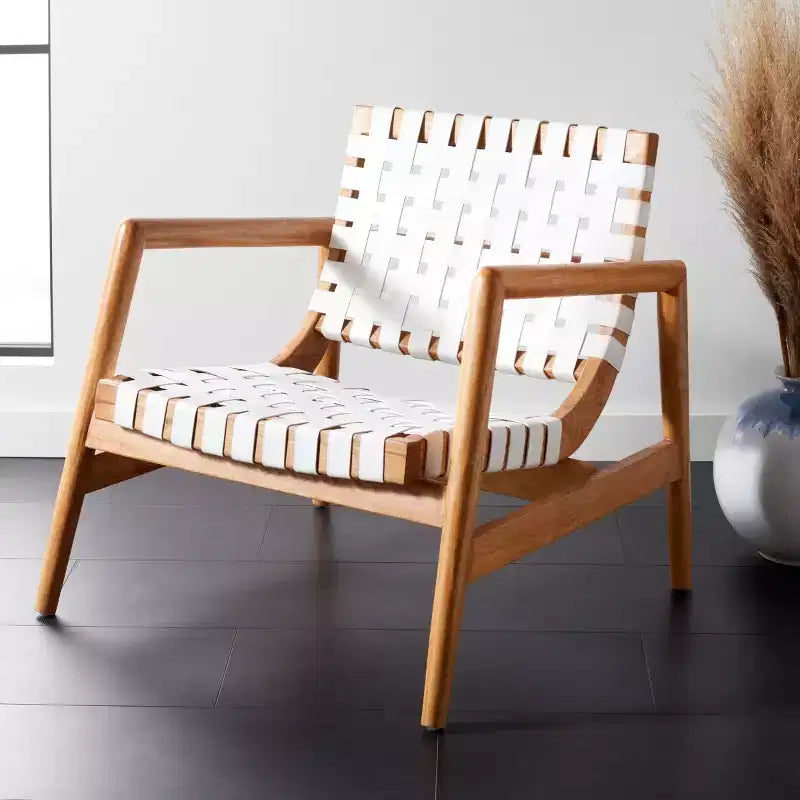 Fauteuil en cuir tressé Bellona - ACH1004 - Safavieh