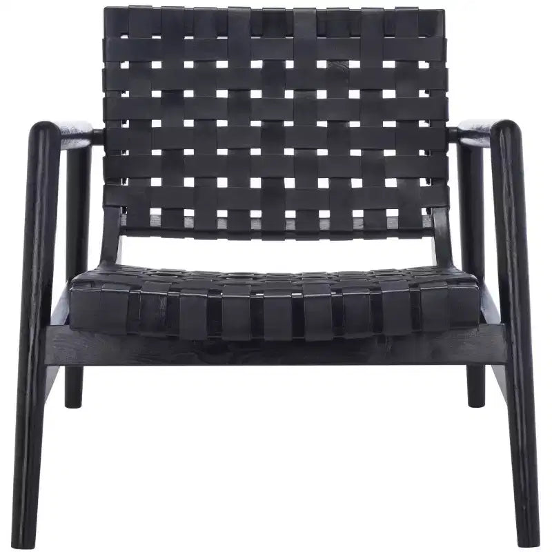 Bellona Leather Woven Accent Chair - ACH1004 - Safavieh