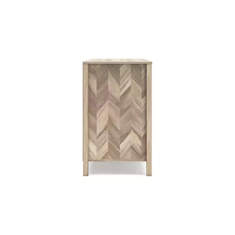 Signature Design by Ashley Commode 6 tiroirs Battelle, couleur sable