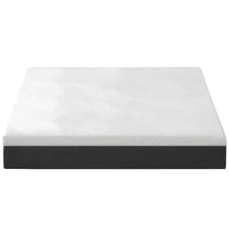 Matelas en mousse à mémoire de forme au gel rafraîchissant Wuleitex de 10 pouces, blanc, toucher moyen, sans fibre de verre, matériau de sécurité certifié