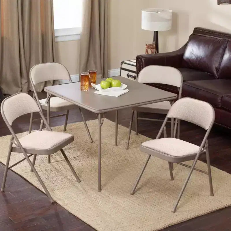 MECO Lot de 4 chaises pliantes rembourrées de luxe Sudden Comfort avec assise de 40,6 x 40,6 cm et patins de protection pour les pieds
