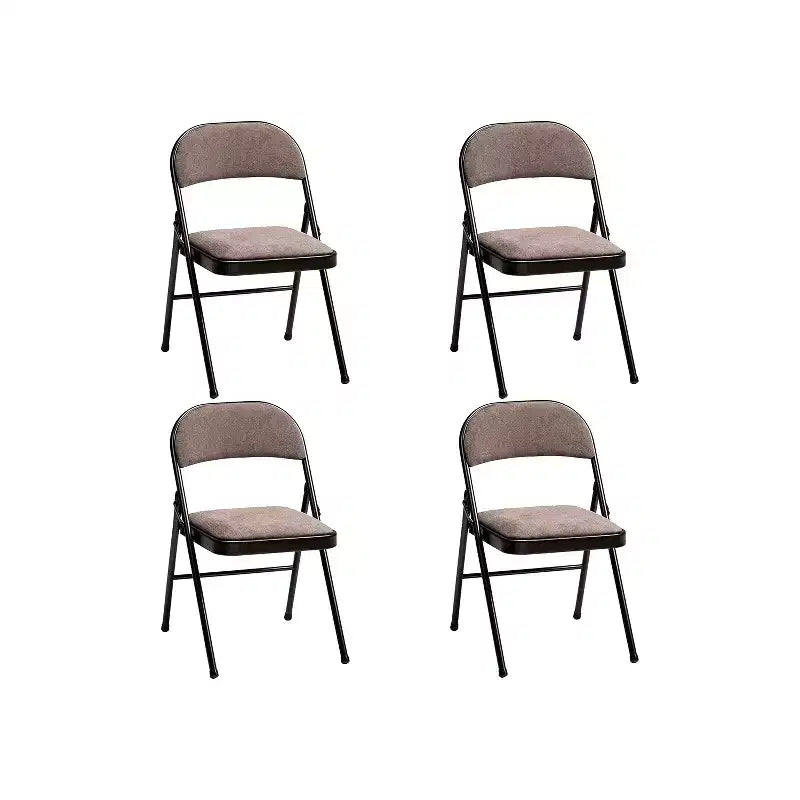 MECO Lot de 4 chaises pliantes rembourrées de luxe Sudden Comfort avec assise de 40,6 x 40,6 cm et patins de protection pour les pieds