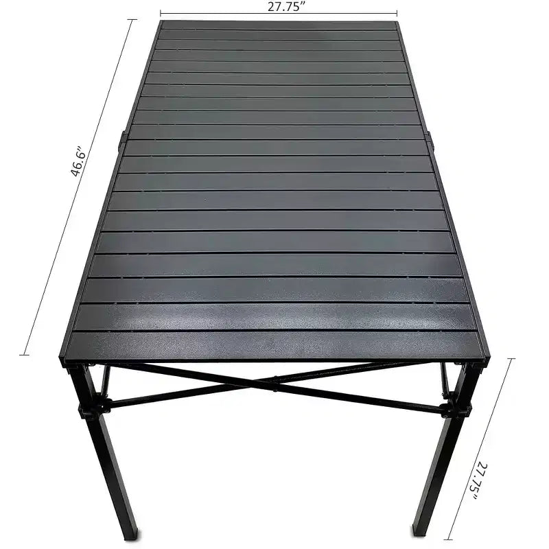Table GoTEAM! portable en aluminium robuste à roulettes