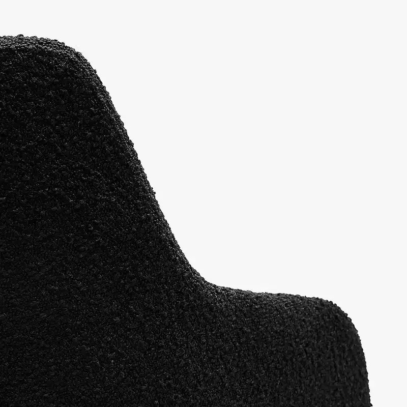 Fauteuil pivotant Genevieve de style moderne du milieu du siècle, avec revêtement en bouclé, par WestinTrends