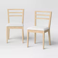 Lot de 2 chaises de salle à manger à barreaux avec assise rembourrée - Room Essentials