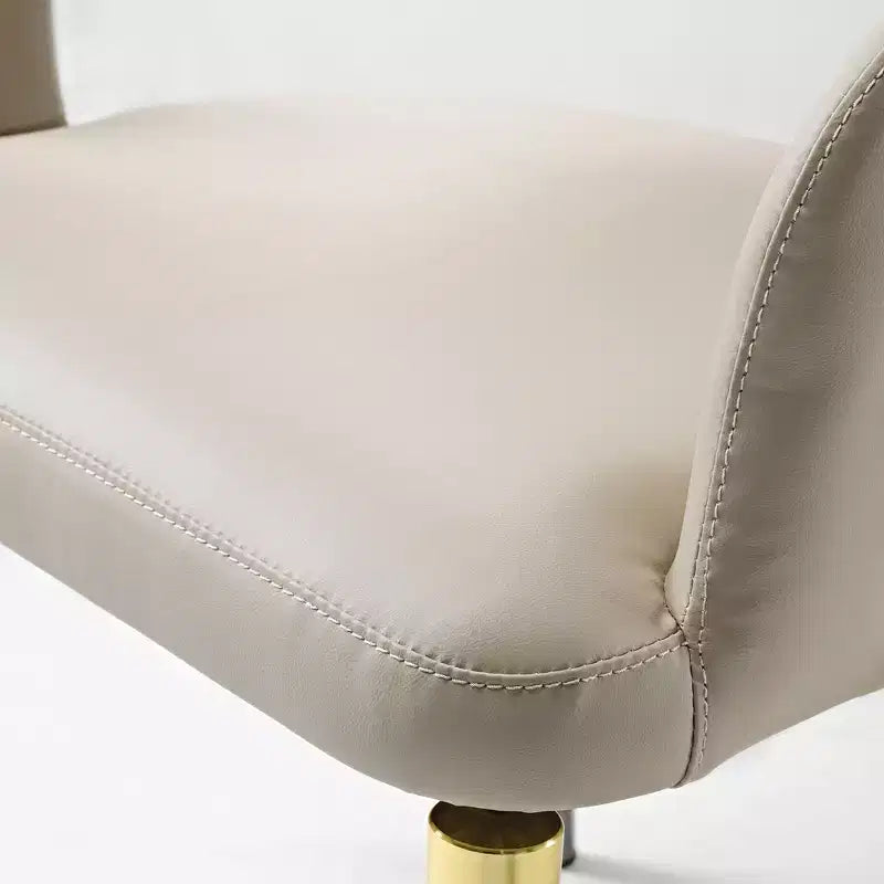 Lot de 2 chaises de salle à manger au design moderne et unique, beiges, 20.06P x 17.93L x 33.06H