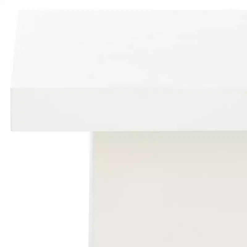Table basse rectangulaire, ivoire/sable, cadre en bois, 1 pièce