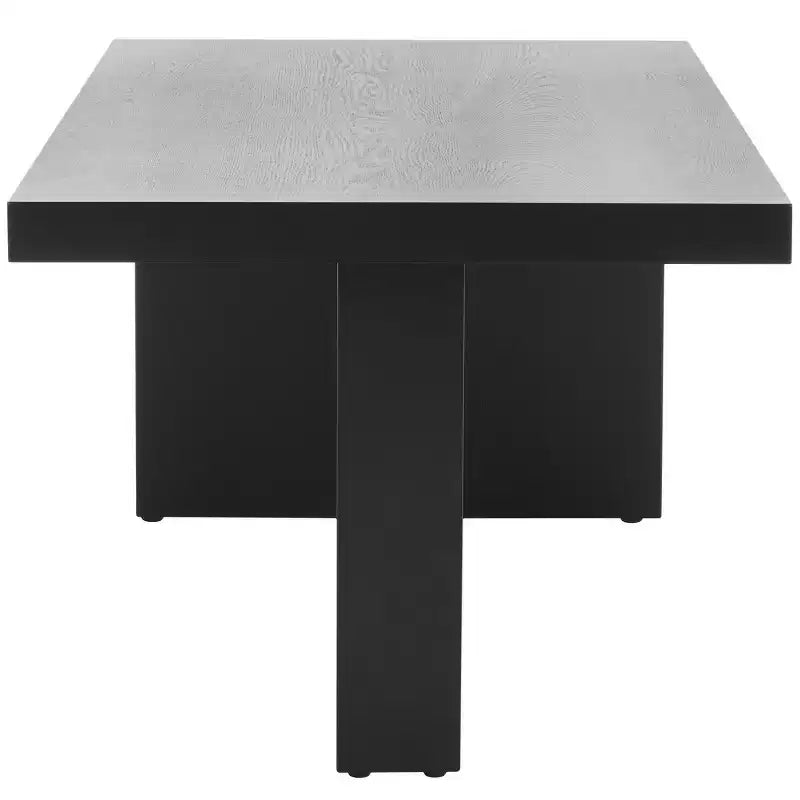 Table basse rectangulaire, ivoire/sable, cadre en bois, 1 pièce