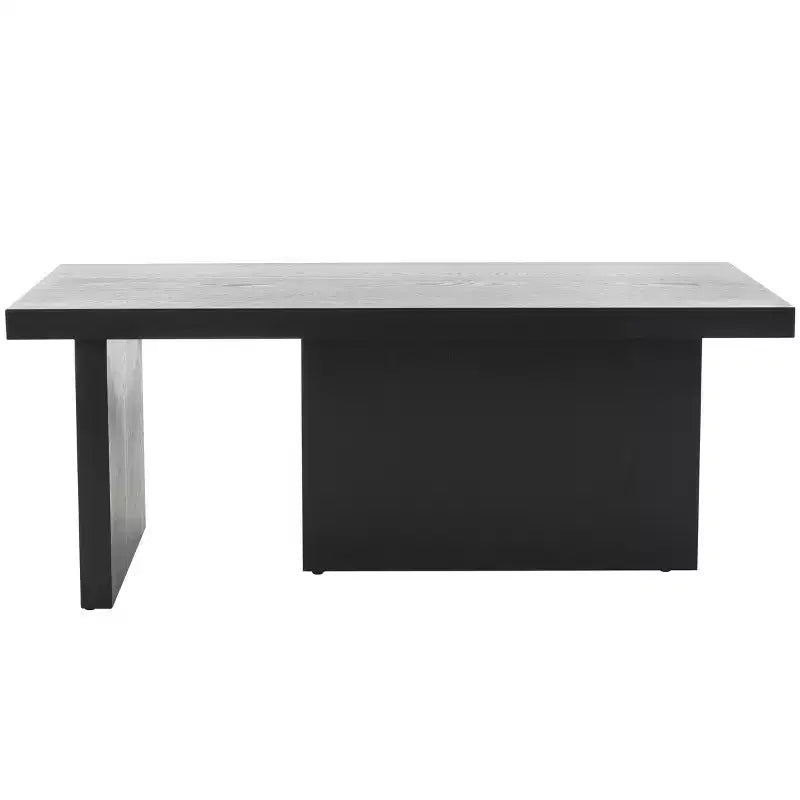 Table basse rectangulaire, ivoire/sable, cadre en bois, 1 pièce