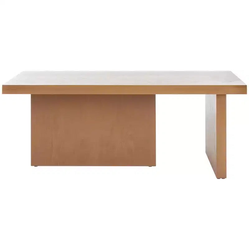 Table basse rectangulaire, ivoire/sable, cadre en bois, 1 pièce