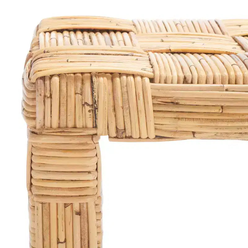 Console — Noir / Miel naturel / Blanc, Style côtier, 1 pièce