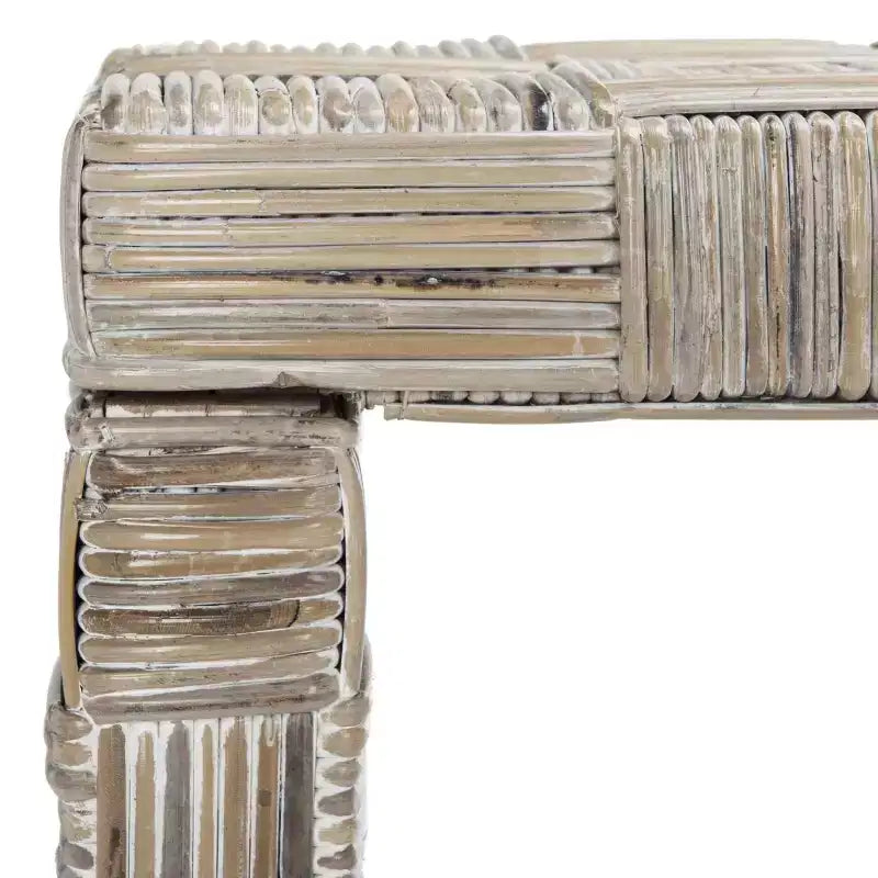 Console — Noir / Miel naturel / Blanc, Style côtier, 1 pièce