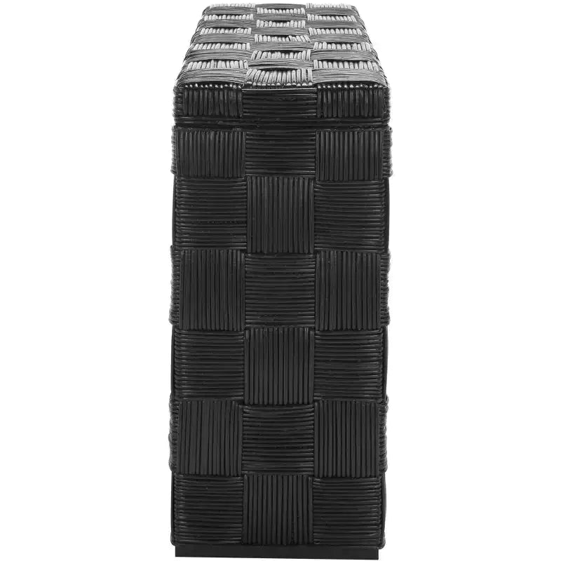 Console — Noir / Miel naturel / Blanc, Style côtier, 1 pièce
