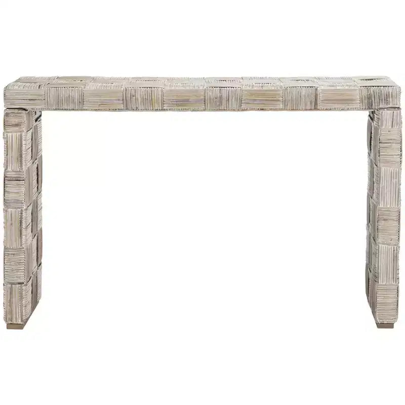 Console — Noir / Miel naturel / Blanc, Style côtier, 1 pièce