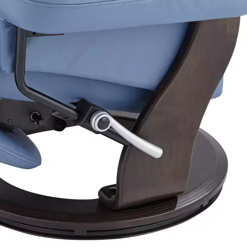 Fauteuil inclinable pivotant réglable en similicuir Peregrine Ocean de BenchMaster