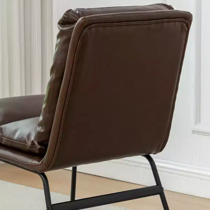 Chaises de salle à manger capitonnées contemporaines Milos de Roundhill Furniture, lot de 2